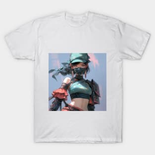 Trendy Kunoichi Girl Anime T-Shirt